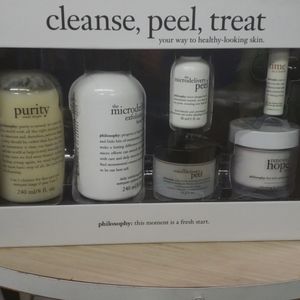 Philosophy cleanse,peel,treat 6 piece set